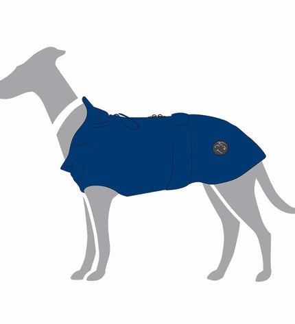 Yellow Hunter dog jacket for 45 cm-sized dogs, featuring a lightweight, weather-resistant design with adjustable straps.