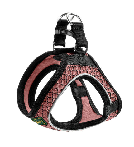 Hunter Comfort pink dog harness for small dogs, XXS size, adjustable 26-30 cm, soft and comfortable pet accessory.