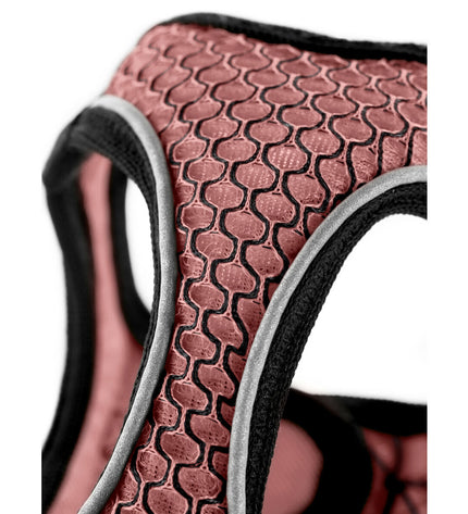 Hunter Comfort pink dog harness for medium-sized dogs, adjustable collar with padded design, suitable for neck 55-60 cm.