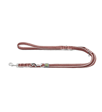 Pink Hunter 2m adjustable dog leash with padded handle, designed for comfortable control and durability during walks.