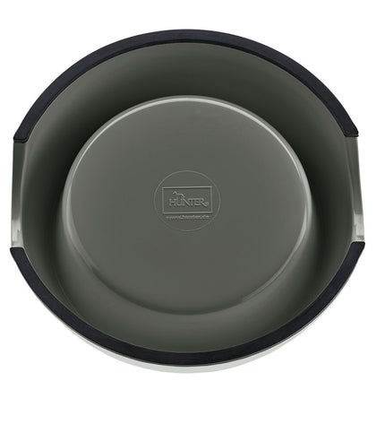 Gray Hunter dog feeder bowl with 160 ml capacity, designed for dogs, made of durable material.