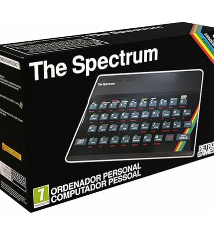 Retro Games Laptop Retro Games THE SPECTRUM electronic toy with retro gaming design and colorful display.