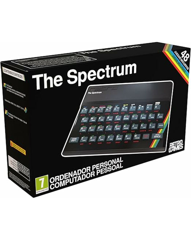 Retro Games Laptop Retro Games THE SPECTRUM electronic toy with retro gaming design and colorful display.