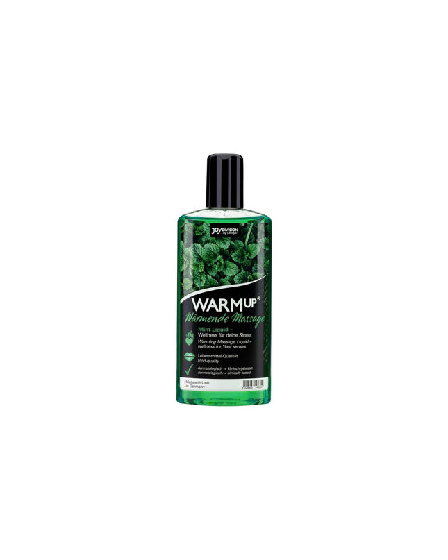 Joydivision massage oil with mint scent in 150 ml bottle, designed for health and personal care, wellness and relaxation.
