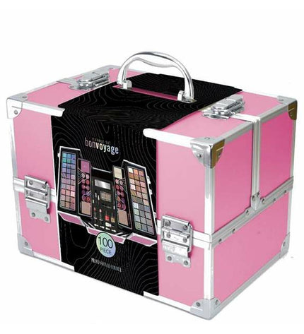BigBuy Fun Kinder make-up set with colorful toy cosmetics, brushes, and accessories for pretend play in a large box.