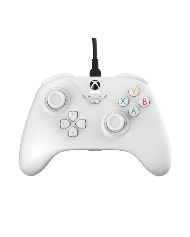 Snakebyte BASE X gaming remote control for plug & play consoles, electronic device with buttons and ergonomic design.