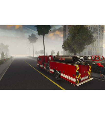 Astragon Firefighting Simulator: The Squad Switch video game for electronic Plug & Play game consoles, featuring firefighting gameplay.