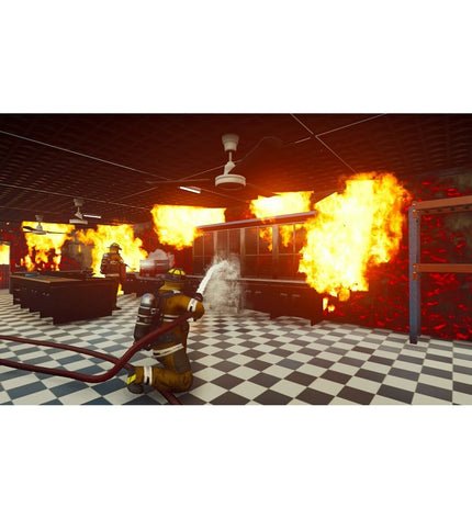 Astragon Firefighting Simulator: The Squad Nintendo Switch game cartridge with cover art for plug-and-play electronic gaming.