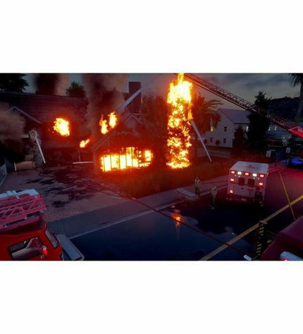 Astragon Firefighting Simulator: The Squad Nintendo Switch game cartridge and packaging for plug-and-play electronic gaming console
