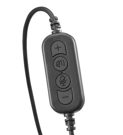Black Hama gaming headset with microphone for plug-and-play consoles, featuring adjustable headband and cushioned ear cups.