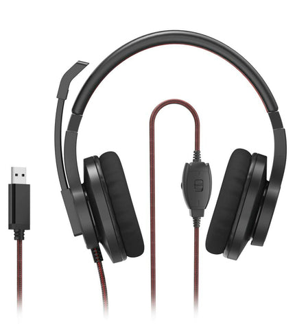 Hama Gaming Headset with microphone in black for plug-and-play gaming consoles, wired electronic gaming accessory.