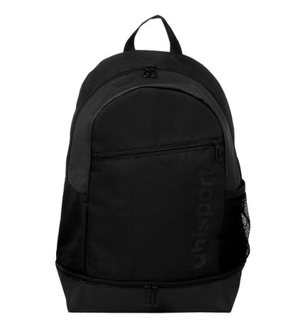 Uhlsport Essential sports bag for outdoor activities, featuring durable fabric and spacious compartments for fans' gear.