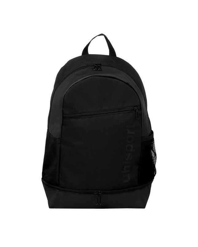 Uhlsport Essential sports bag for outdoor activities, featuring durable fabric and spacious compartments for fans' gear.