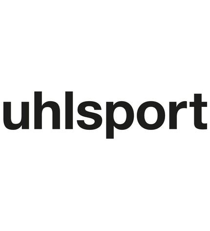 Uhlsport Pro Lite Plus football shin guards with padded design and adjustable straps for secure fit during soccer matches.