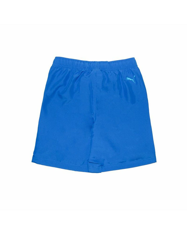 Blue Puma men's swim trunks for sport and outdoor watersports, featuring a comfortable fit and athletic design.