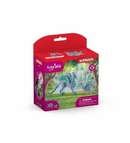 Schleich Flower dragon action figure with its tiny baby dragon, detailed toy for imaginative play and collectible fantasy figures.