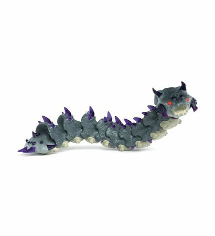 Schleich Dark Worm action figure from speelgoed en games, detailed plastic toy with segmented body and realistic features.