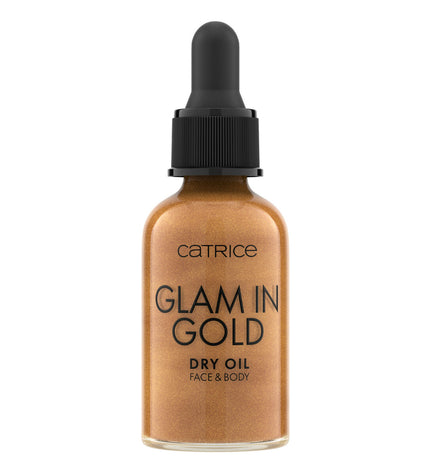 Catrice Glam in Gold voedingssupplement bottle, 30 ml, health and personal care, vitamins, minerals, dietary supplement.