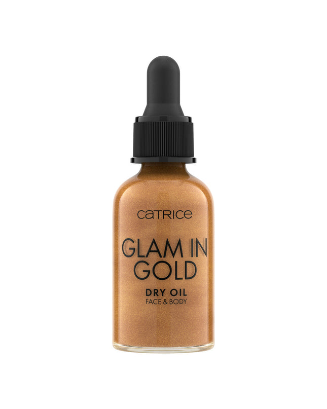 Catrice Glam in Gold voedingssupplement bottle, 30 ml, health and personal care, vitamins, minerals, dietary supplement.