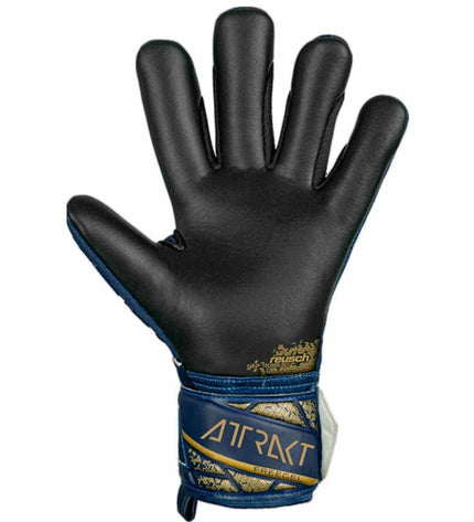 Reusch Keeperhandschoenen Attrakt Freegel blauw voor volwassenen, sport en outdoor voetbal, met grip en padding voor keepers.