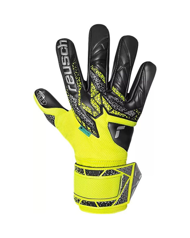 Reusch Keeperhandschoenen Attrakt Gold X Nc voor volwassenen, zwart, sport en outdoor voetbal handschoenen.