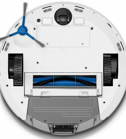 Medion X41 SW+ robot stofzuiger voor huis, schoonmaken en vloeren met ronde ontwerp en roterende borstels.