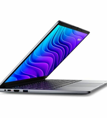 Medion E15223 laptop with 15.6-inch screen, Intel N100 processor, 4GB RAM, and 128GB SSD, open showing keyboard and display