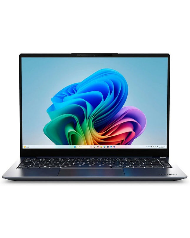 Medion Laptop 30040878 with calculator function, sleek design, and keyboard visible on a clean surface.