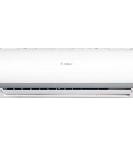 Portable BOSCH CLIMATE 2000 air conditioner with digital display, white housing, and adjustable vents for home cooling.