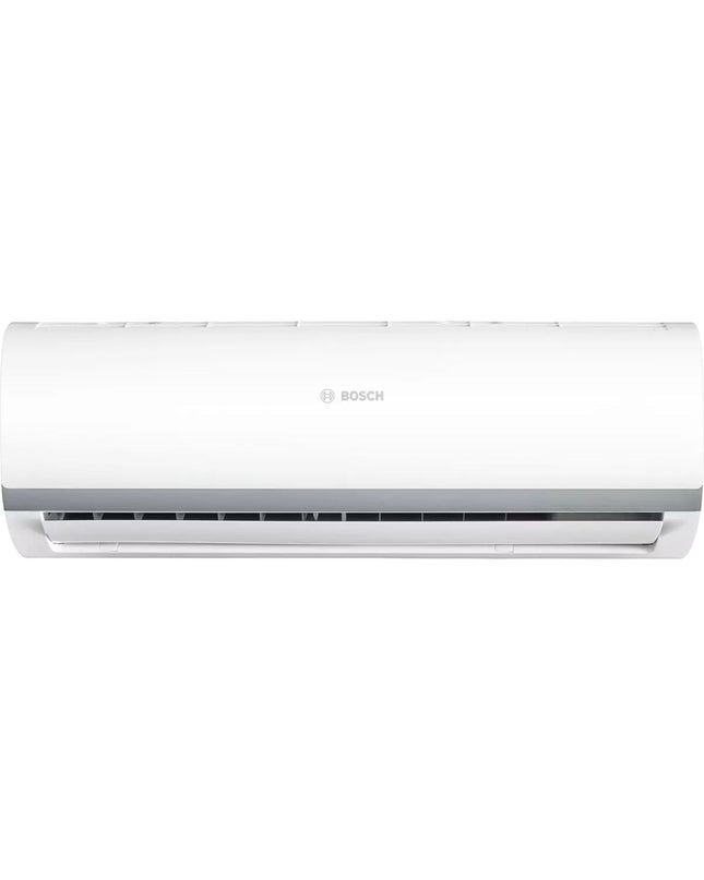Portable BOSCH CLIMATE 2000 air conditioner with digital display, white housing, and adjustable vents for home cooling.