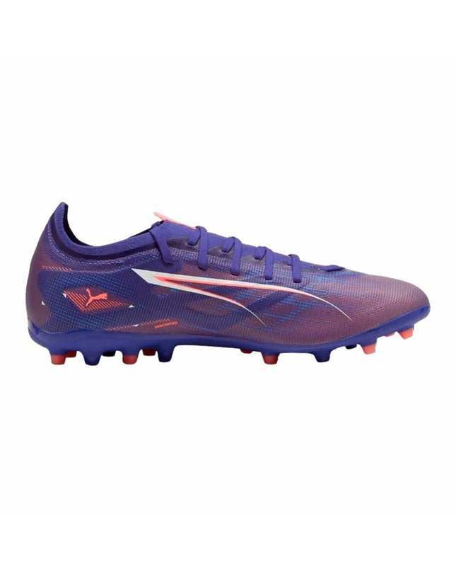 Purple Puma Ultra 5 Match Mg adult football (soccer) cleats for outdoor sport, featuring lightweight design and durable outsole.