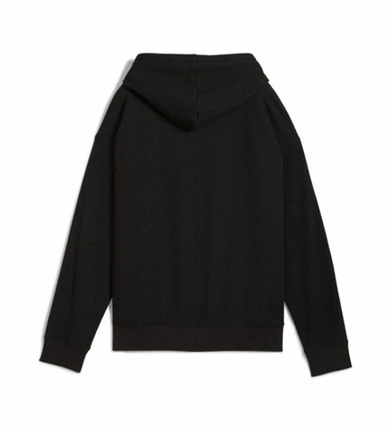 Puma women's sport jacket in black and pink, lightweight outdoor athletic jacket with logo, suitable for active wear.
