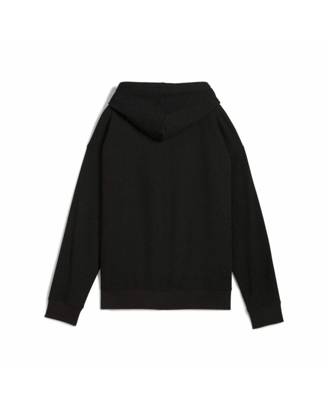 Puma women's sport jacket in black and pink, lightweight outdoor athletic jacket with logo, suitable for active wear.