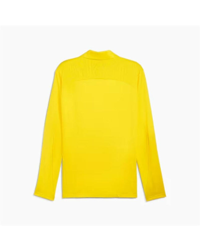 Yellow Puma Borussia Dortmund men's sports jacket for outdoor activities, lightweight sportkleding with logo and sporty design.