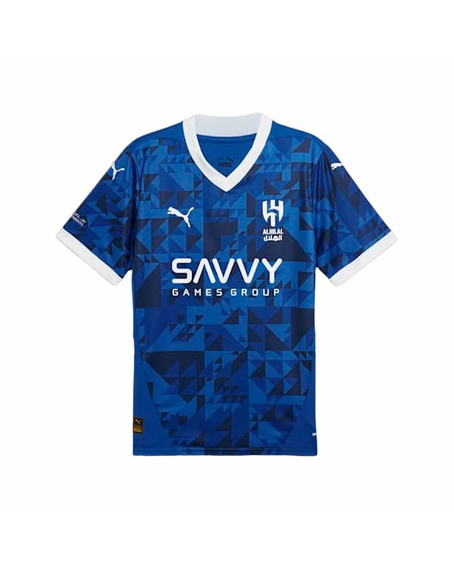 Puma Heren-T-Shirt met korte mouwen voor voetbal, Al-Hilal 2024-2025, sport en outdoor, met teamlogo en sponsor details
