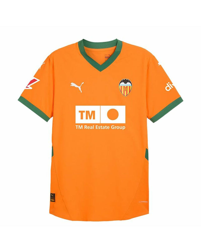 Puma Valencia C.F. men's short-sleeve football T-shirt in team colors, sport and outdoor apparel for soccer fans