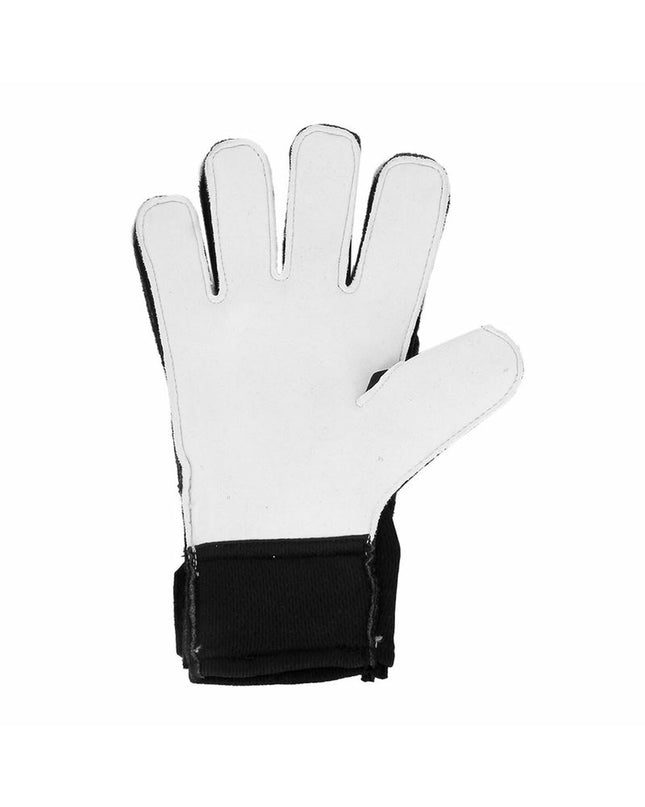 Black Puma Ultra Play RC goalkeeper gloves for adults, designed for soccer and outdoor sports, with textured palm and secure wrist closure.