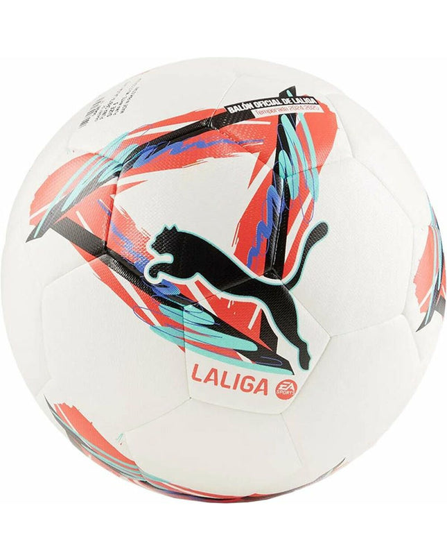 Puma Orbita Laliga 1 Hyb football, size 5, with official Laliga branding, suitable for sports and outdoor play.