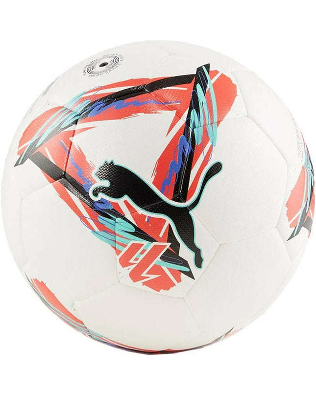 Puma Orbita La Liga size 5 soccer ball, sport and outdoor football featuring Puma branding and La Liga logo design.