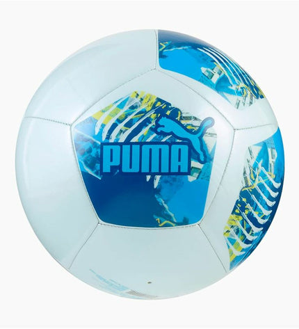Blue Puma Manchester City Ftblnrgy soccer ball size 5, designed for sport and outdoor play.