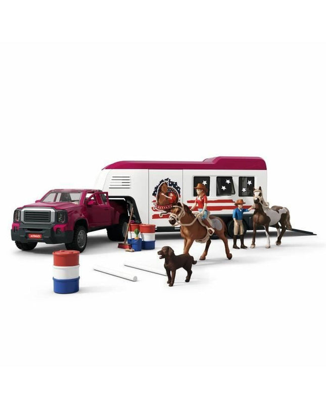 Schleich action figure toy from Speelgoed en games, featuring detailed design and vibrant colors in a playful pose.
