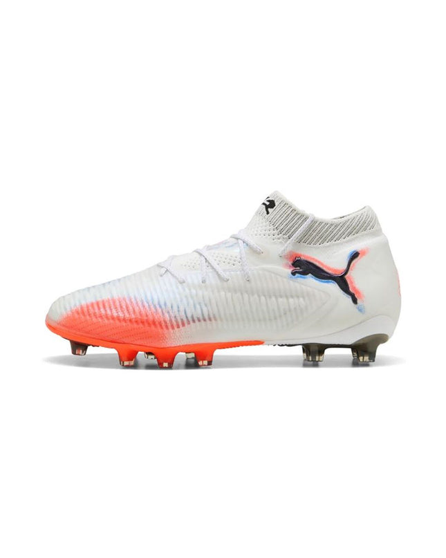 Puma Future 8 Ultimate AG adult football cleats for outdoor soccer, featuring lightweight design and textured outsole.