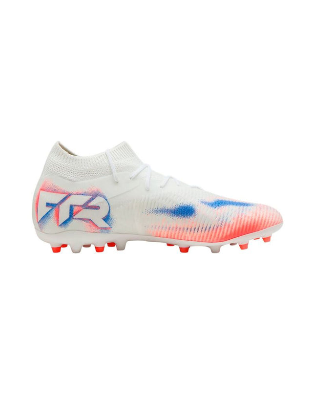 Adult Puma Future 8 Match MG soccer shoes for outdoor play, featuring sporty design and durable outsole.
