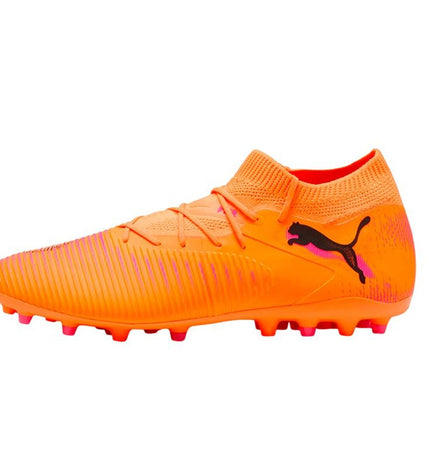 Puma Future 8 Match MG adult football shoes for outdoor soccer, featuring a sleek design and versatile grip.