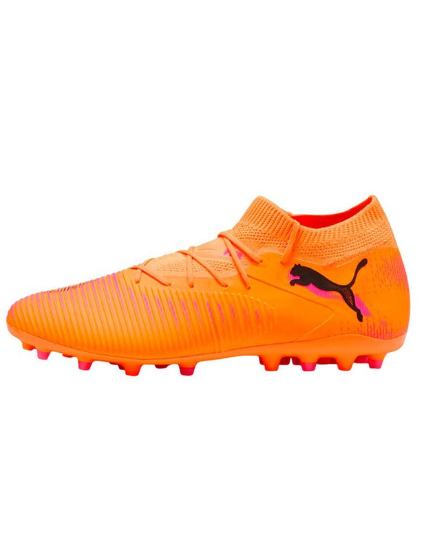Puma Future 8 Match MG adult football shoes for outdoor soccer, featuring a sleek design and versatile grip.