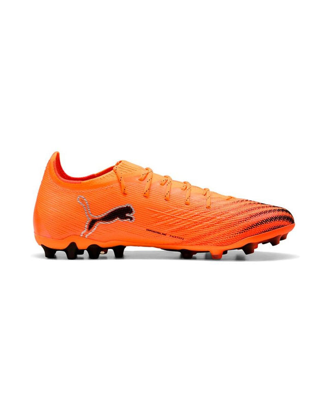 Puma Ultra 6 Ultimate MG Heat Fire B orange adult soccer cleats designed for outdoor football play