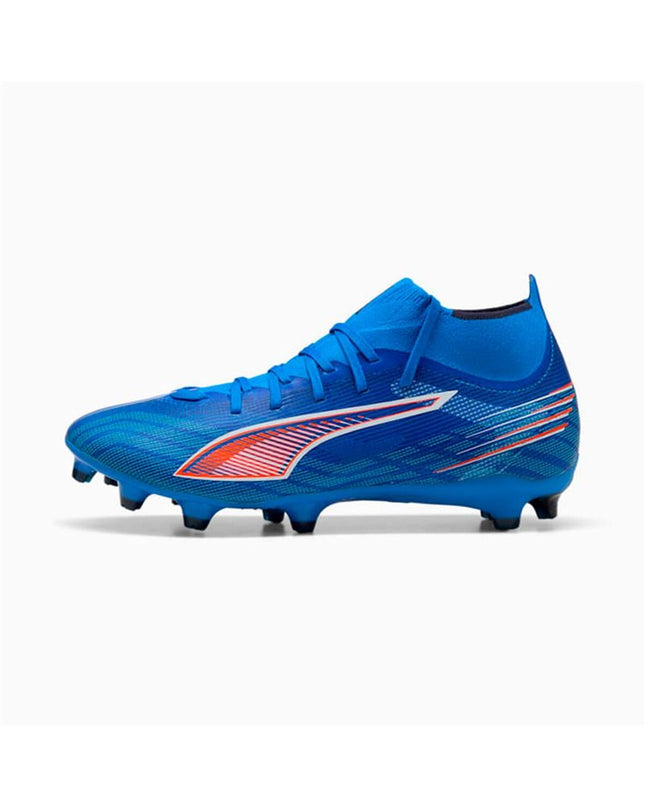 Puma Ultra 6 Match+ adult football cleats with lightweight design and textured sole for optimal grip on outdoor soccer fields.