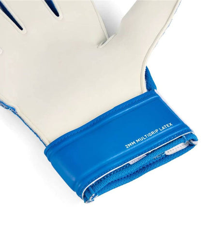 Puma Ultra Play RC goalkeeper gloves for adults, blue sport gloves designed for soccer and outdoor play.