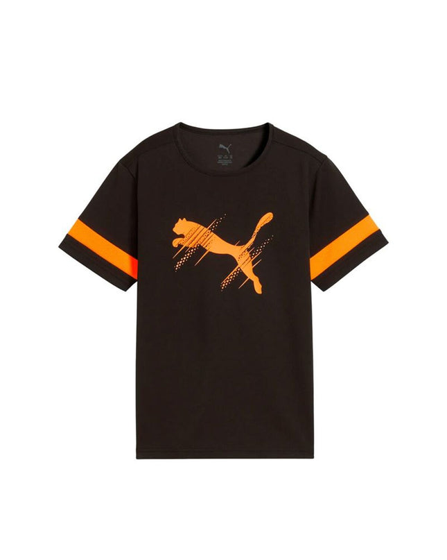 Kids' Puma football shorts with short sleeves, suitable for sports and outdoor activities, size 11-12 years.