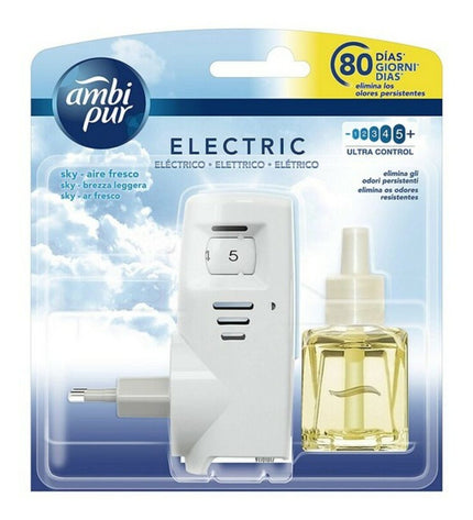 Ambi Pur elektrische luchtverfrisser met navulling, 21,5 ml, voor huisdecoratie en frisse geuren in huis en keuken.